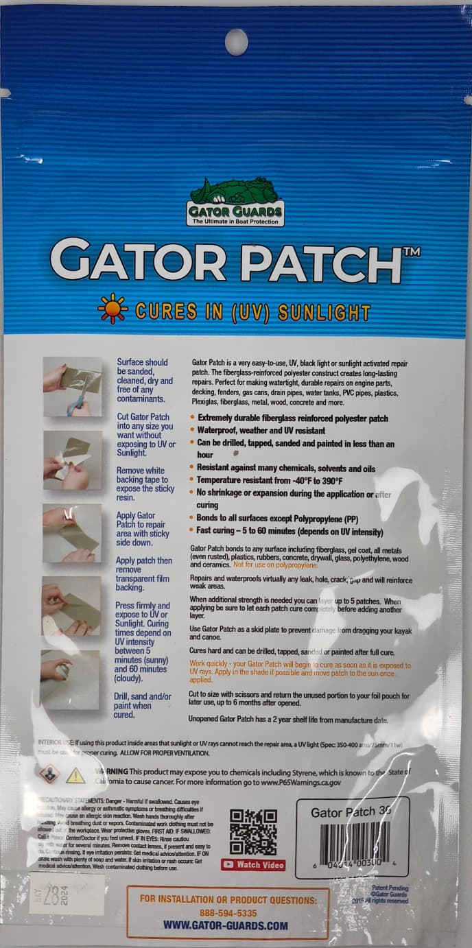 Gator Patch 3" x 6"