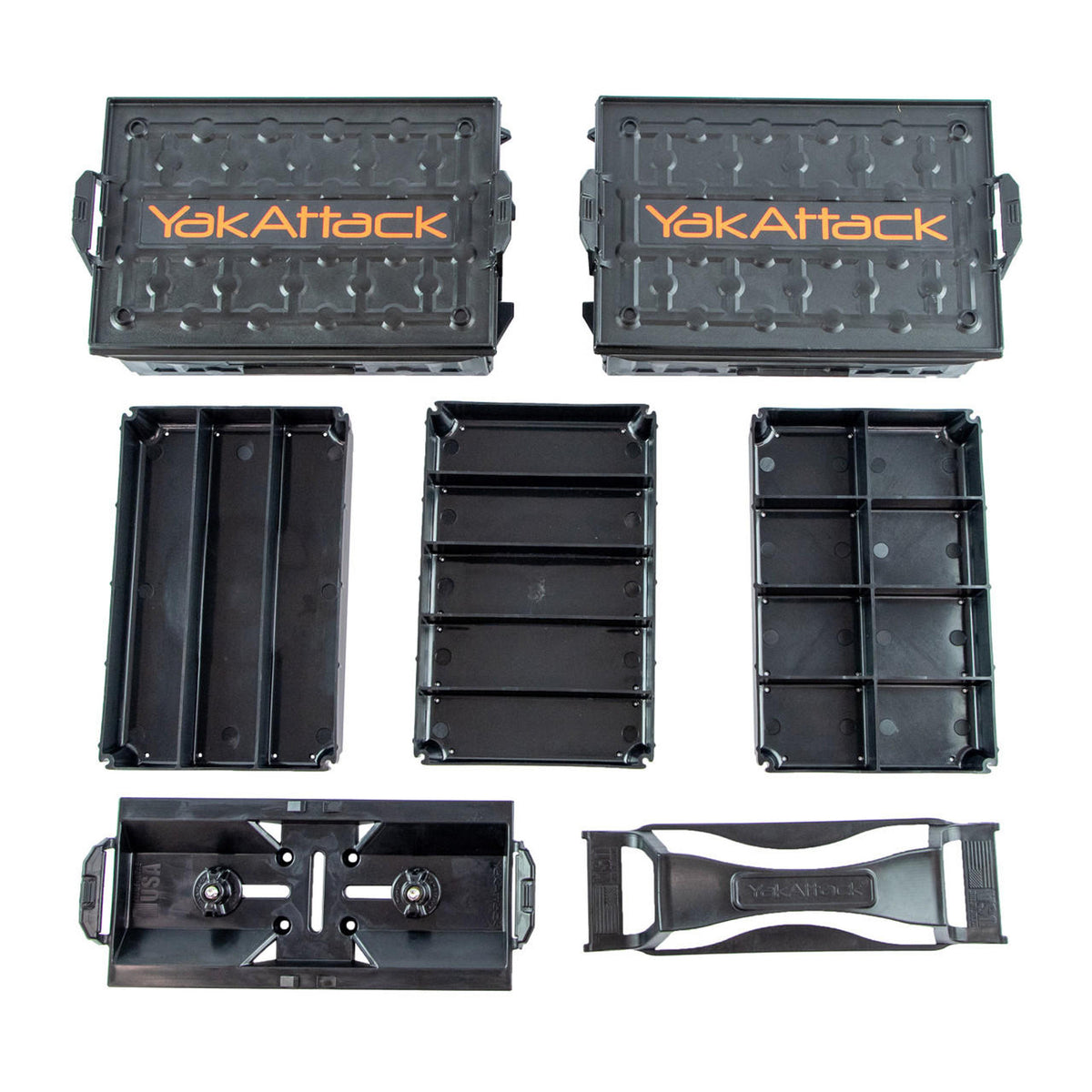 Fully Loaded TracPak Combo Kit, Two Boxes, Track Mount, Handle, and 3 Trays