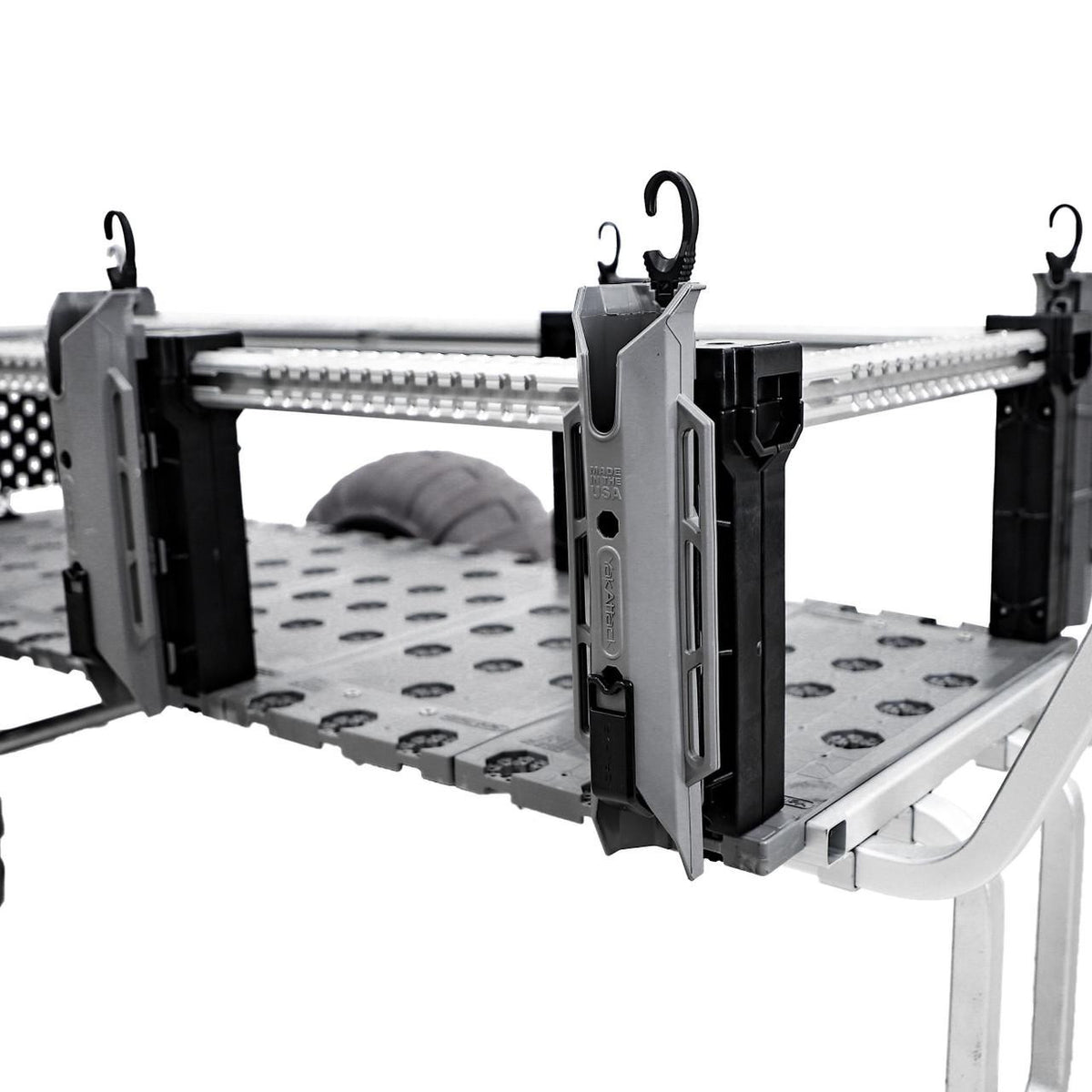 TetherTube Rod Holder- Two Pack with Mounting Hardware, Battleship Grey