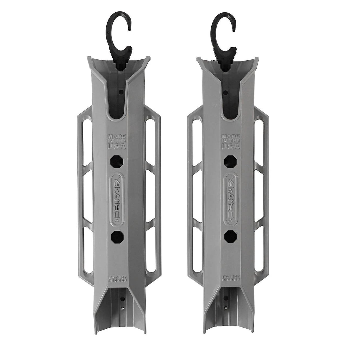 TetherTube Rod Holder- Two Pack with Mounting Hardware, Battleship Grey