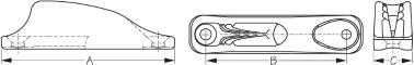 CLAMCLEAT JUNIOR BLACK INJECTION MOLDED NYLON (x10)