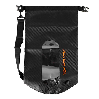 10L Roll-Top Drybag with Air Valve - Black Carbon