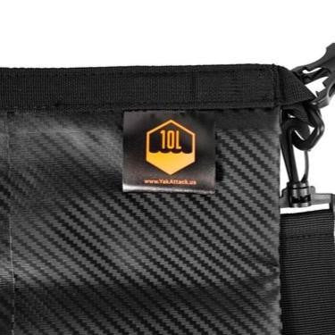 10L Roll-Top Drybag with Air Valve - Black Carbon