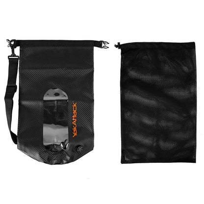 10L Roll-Top Drybag with Air Valve - Black Carbon