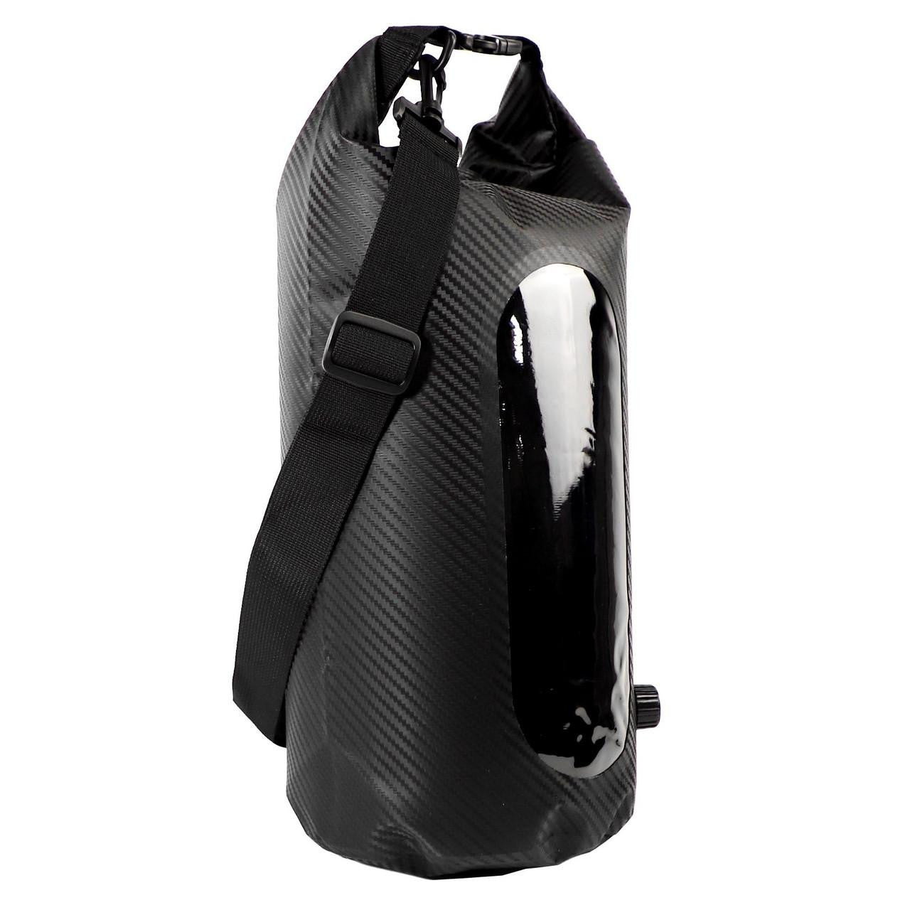 10L Roll-Top Drybag with Air Valve - Black Carbon