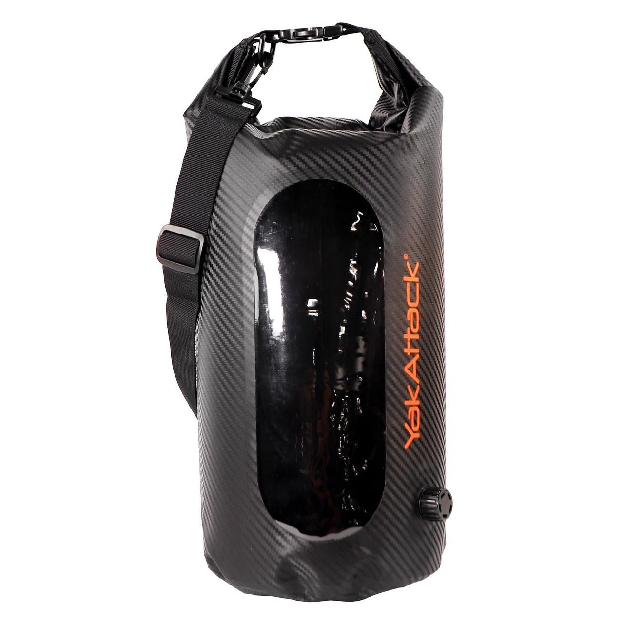 10L Roll-Top Drybag with Air Valve - Black Carbon
