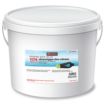 SCOTTY Power Grip Plus Release, Bulk, (Not Rigged), 50 per bucket