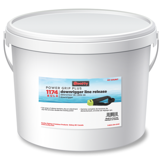 SCOTTY Power Grip Plus Release, Bulk, (Not Rigged), 50 per bucket