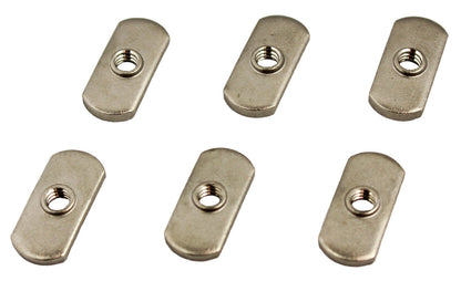 Track Nut, 1/2" wide (1,27 cm breit) , 1/4-20 threads, 18-8 SS, 6 pack