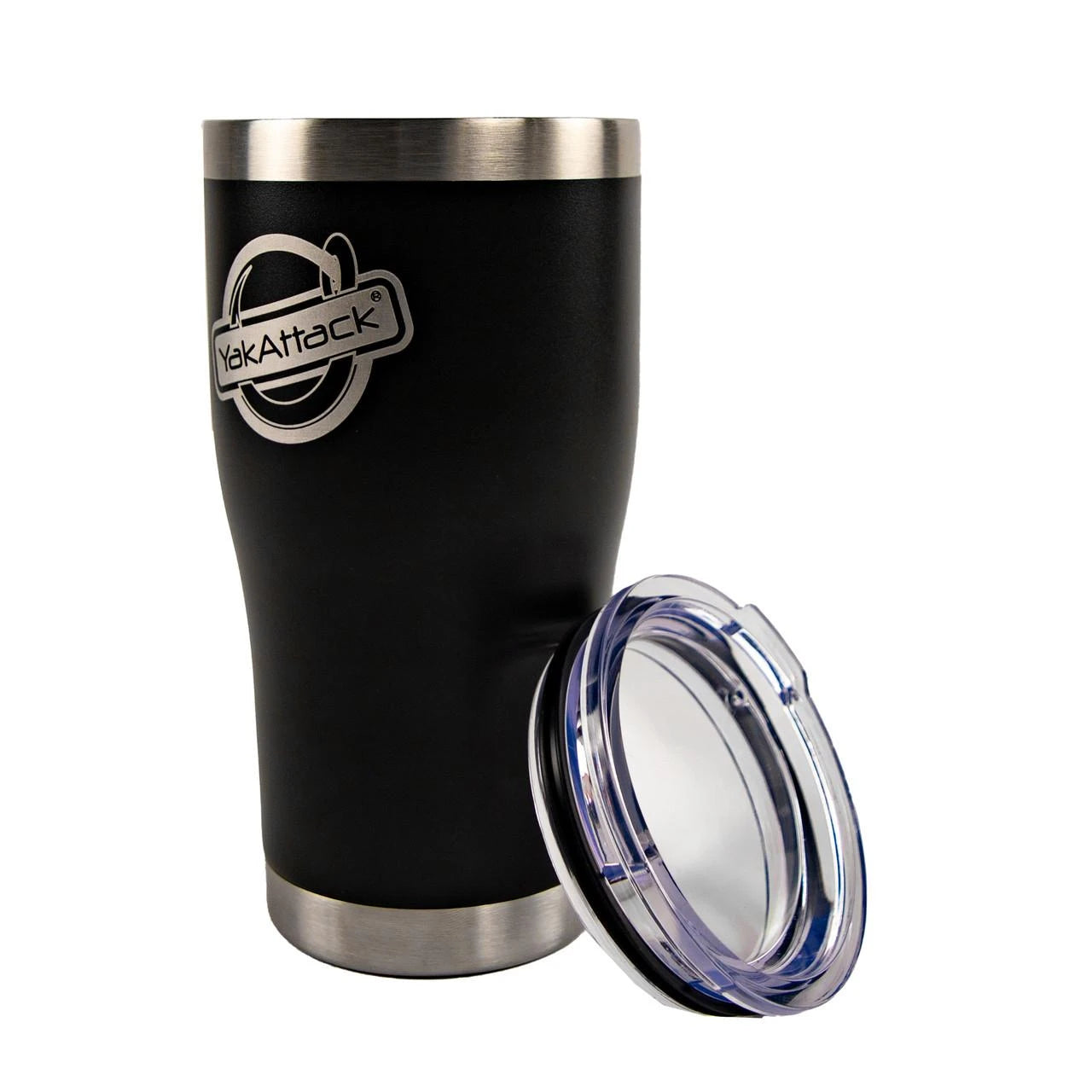 20 oz YakAttack Laser Engraved Logo Tumbler, Black
