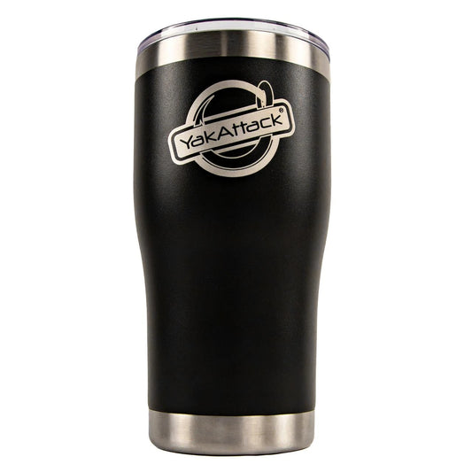 20 oz YakAttack Laser Engraved Logo Tumbler, Black