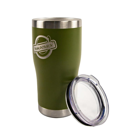 20 oz YakAttack Laser Engraved Logo Tumbler, Olive Green