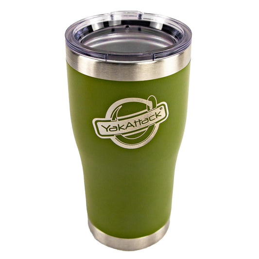 20 oz YakAttack Laser Engraved Logo Tumbler, Olive Green