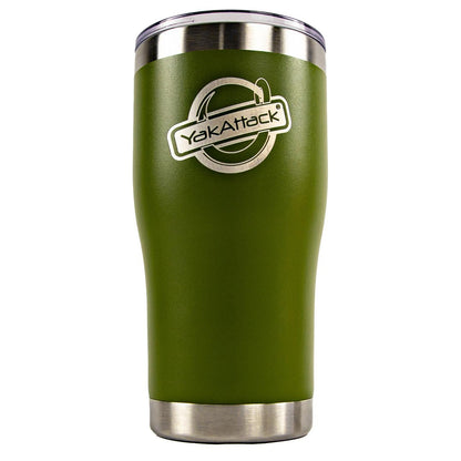 20 oz YakAttack Laser Engraved Logo Tumbler, Olive Green