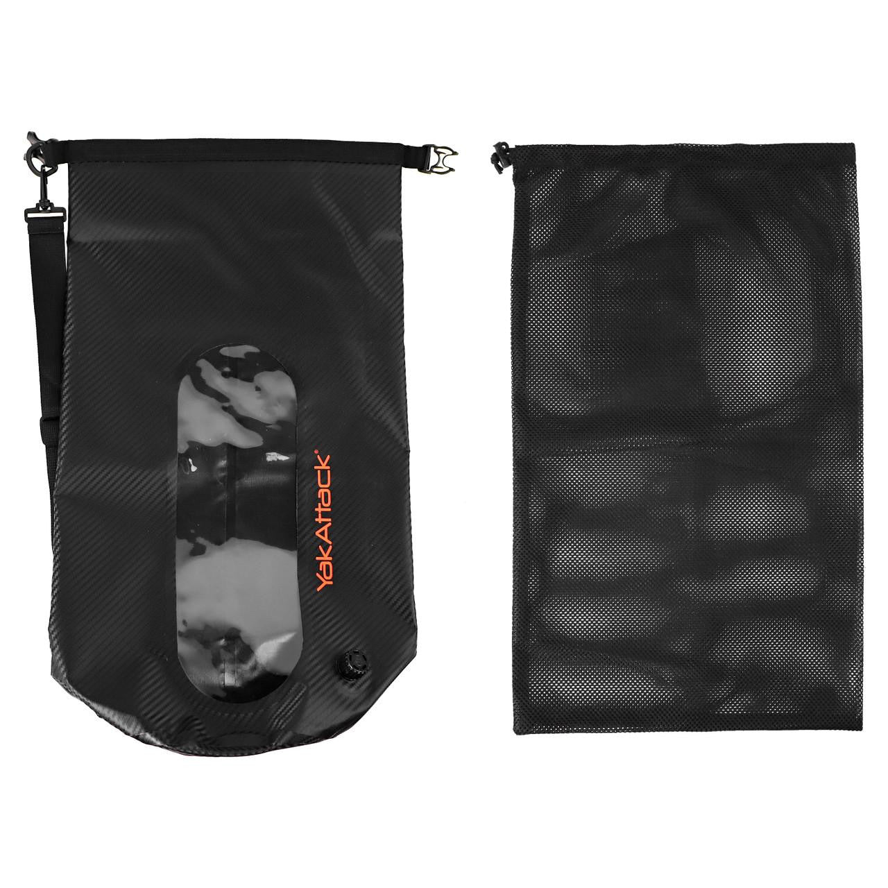 20L Roll-Top Drybag with Air Valve - Black Carbon