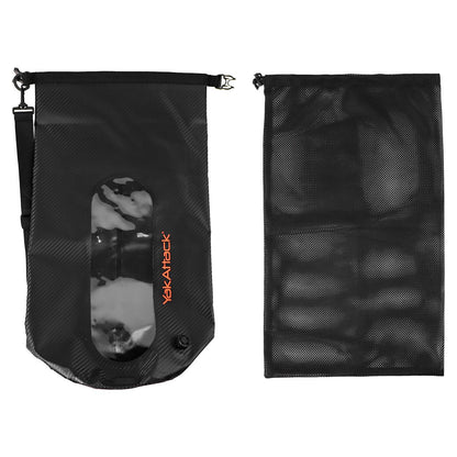 20L Roll-Top Drybag with Air Valve - Black Carbon