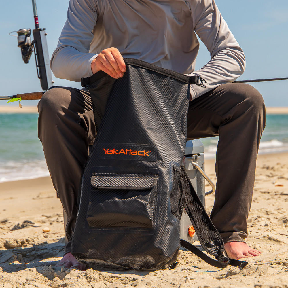 20L Roll-Top Drybag Backpack - Black