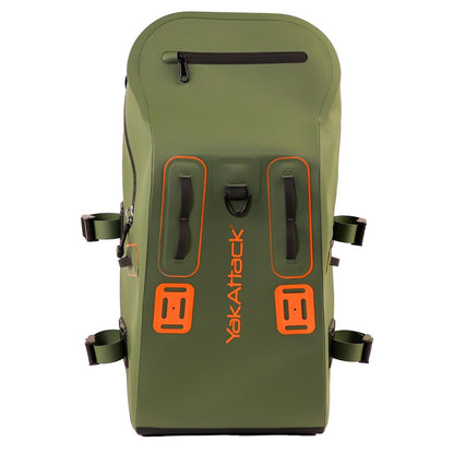 YakAttack 28L Blackwater DryPak, Green/Orange