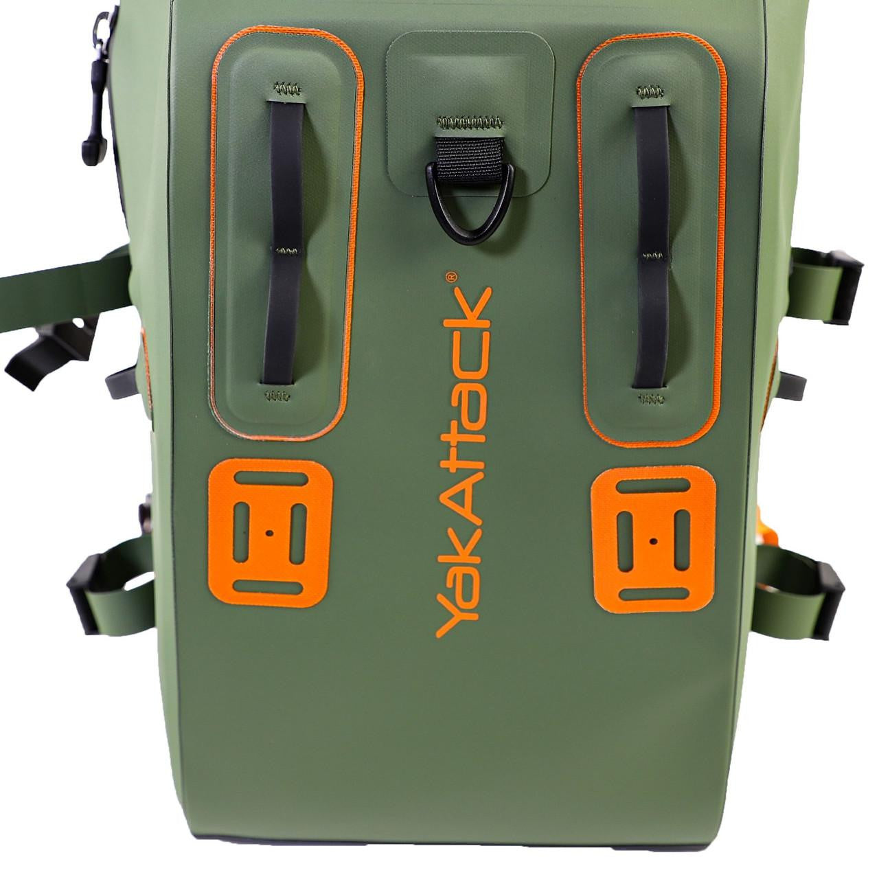 YakAttack 28L Blackwater DryPak, Green/Orange