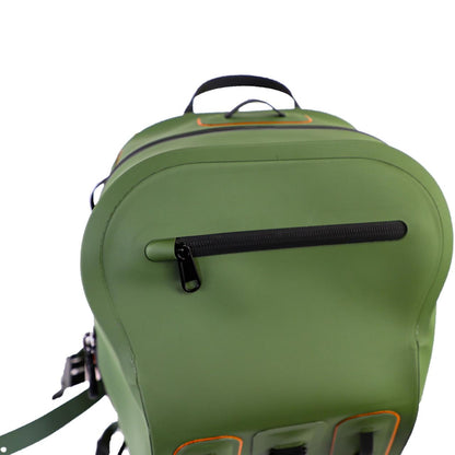 YakAttack 28L Blackwater DryPak, Green/Orange