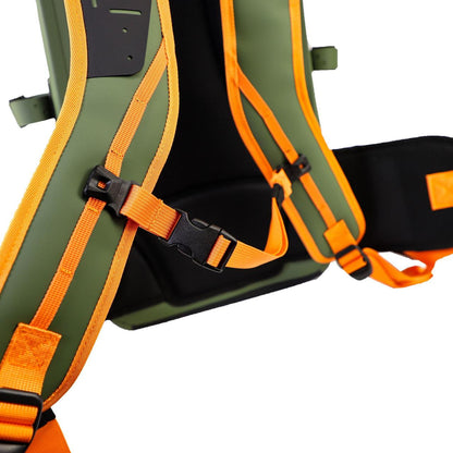 YakAttack 28L Blackwater DryPak, Green/Orange