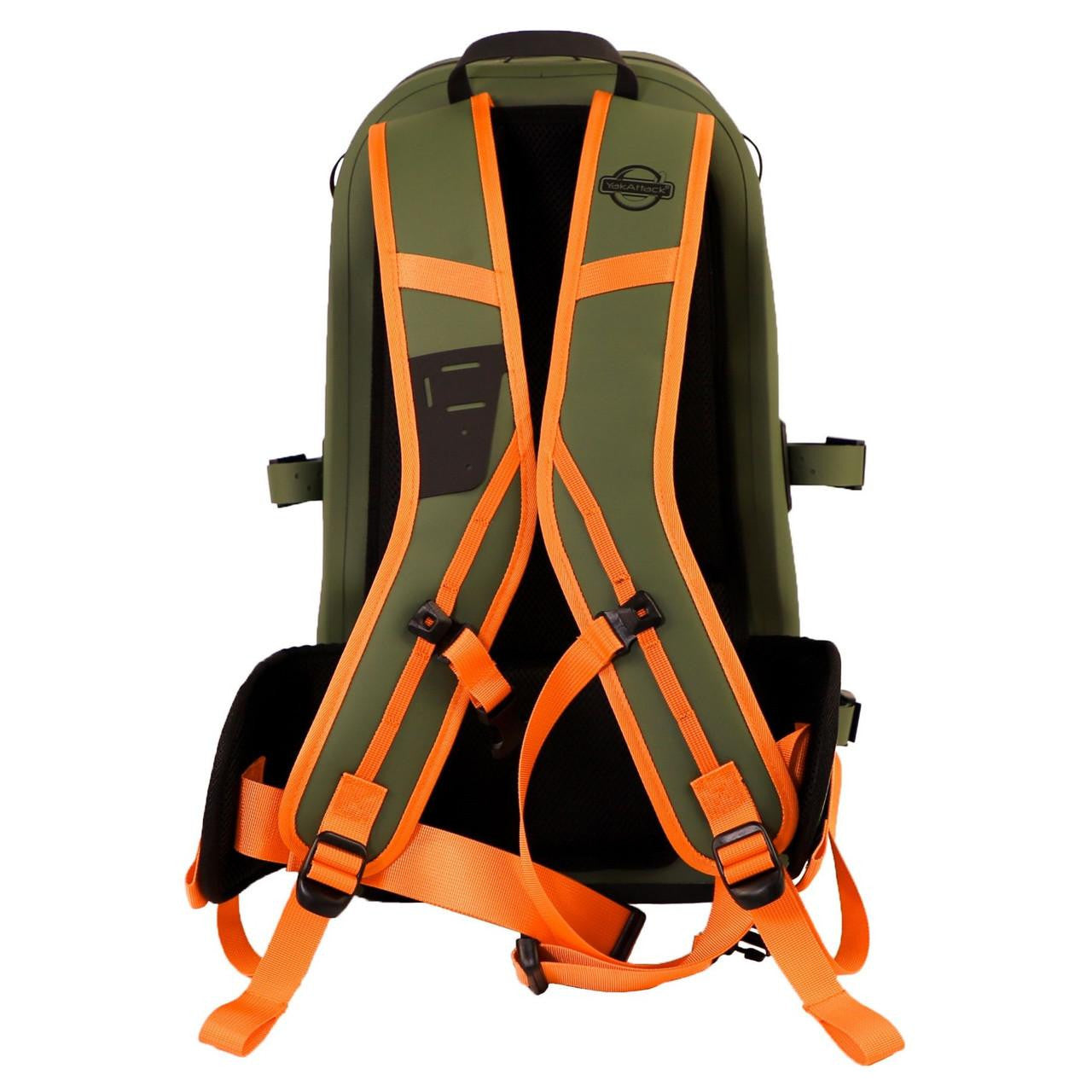 YakAttack 28L Blackwater DryPak, Green/Orange