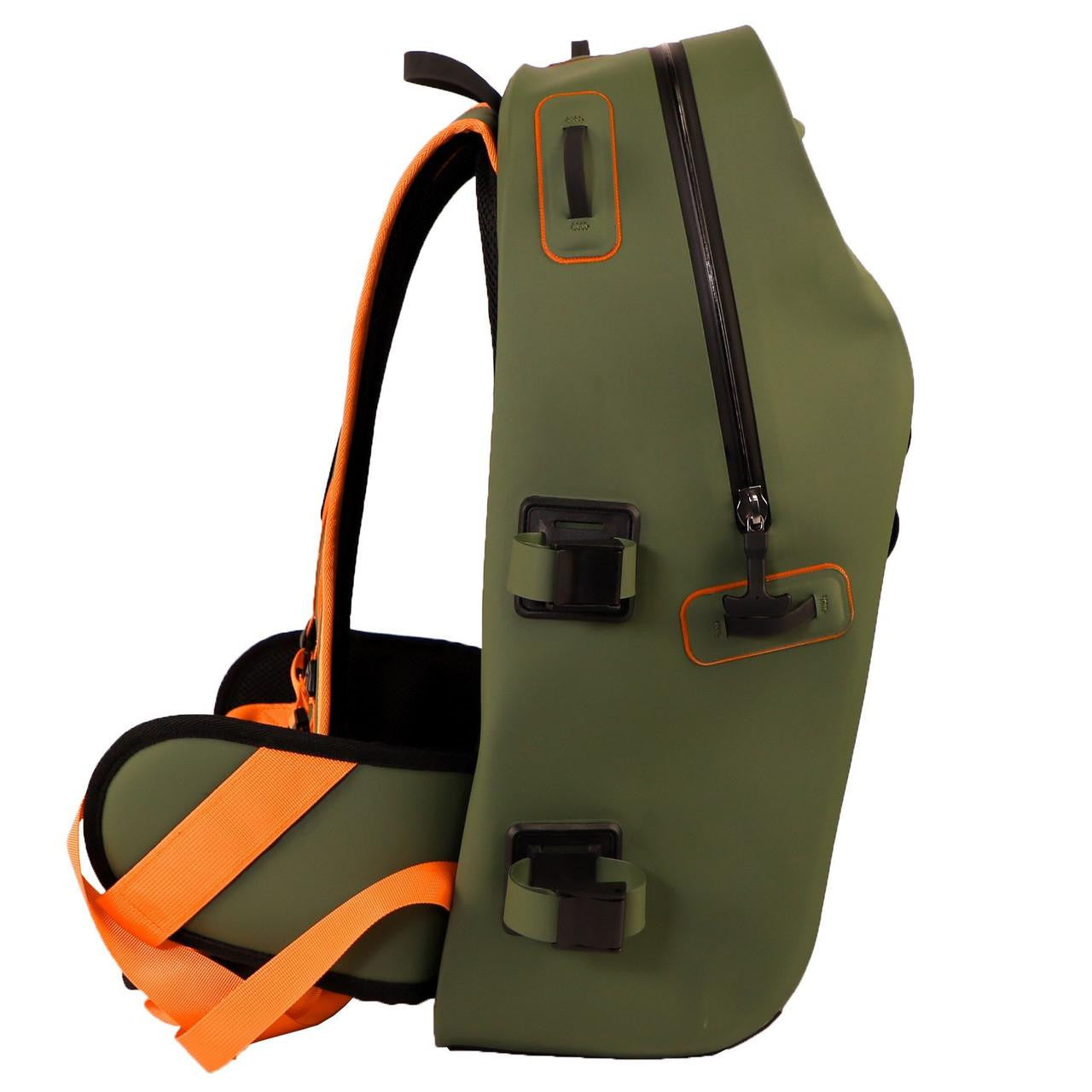 YakAttack 28L Blackwater DryPak, Green/Orange