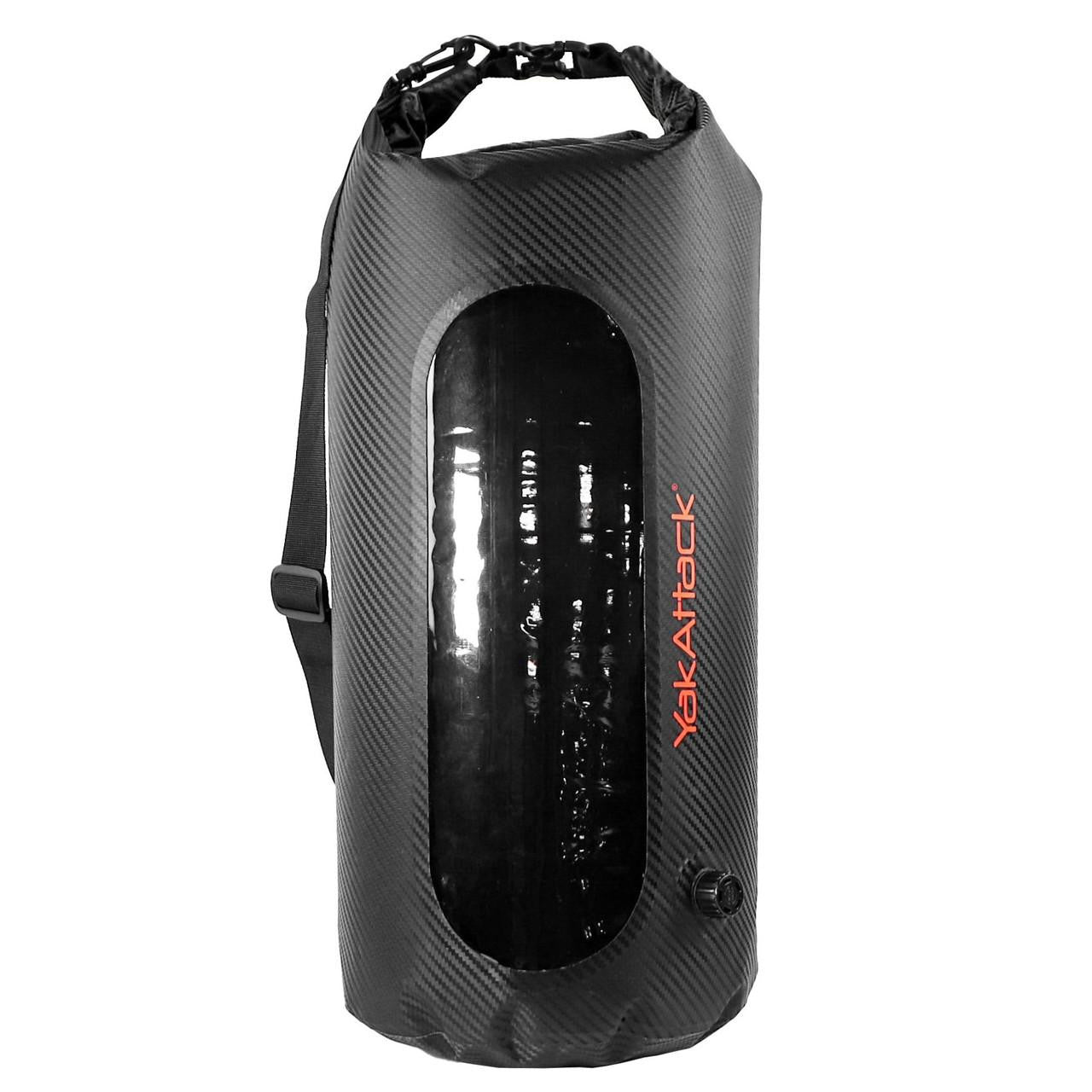 30L Roll-Top Drybag with Air Valve - Black Carbon