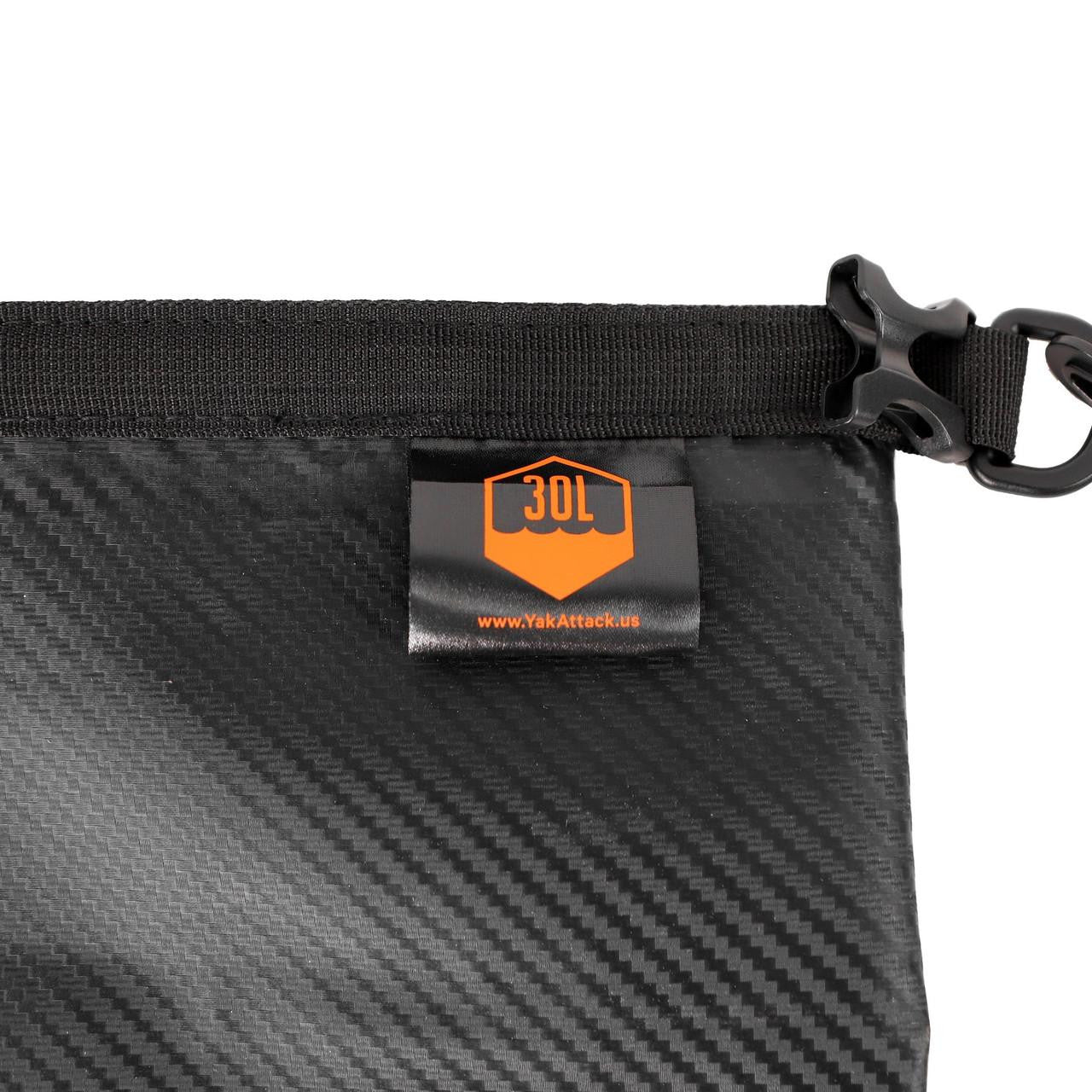 30L Roll-Top Drybag with Air Valve - Black Carbon