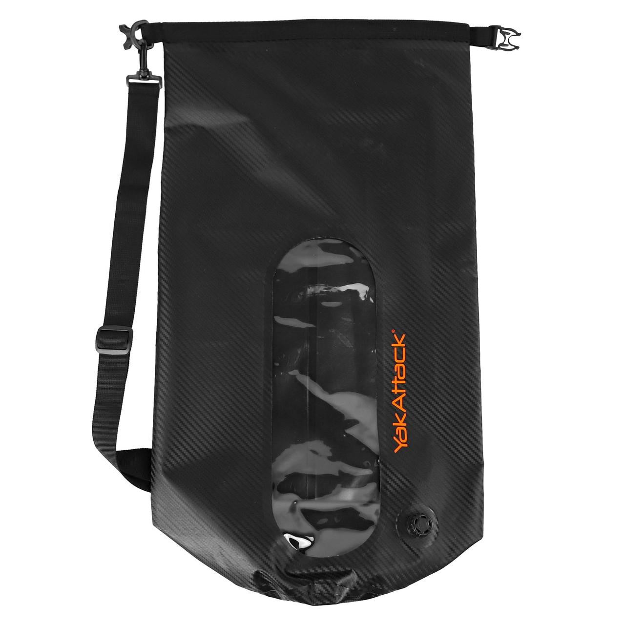30L Roll-Top Drybag with Air Valve - Black Carbon