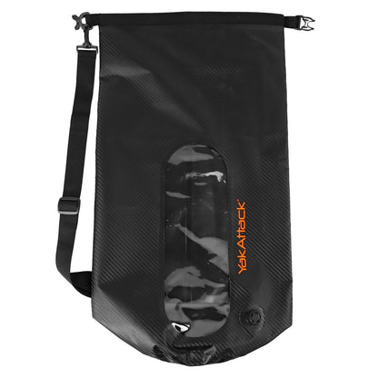 30L Roll-Top Drybag with Air Valve - Black Carbon