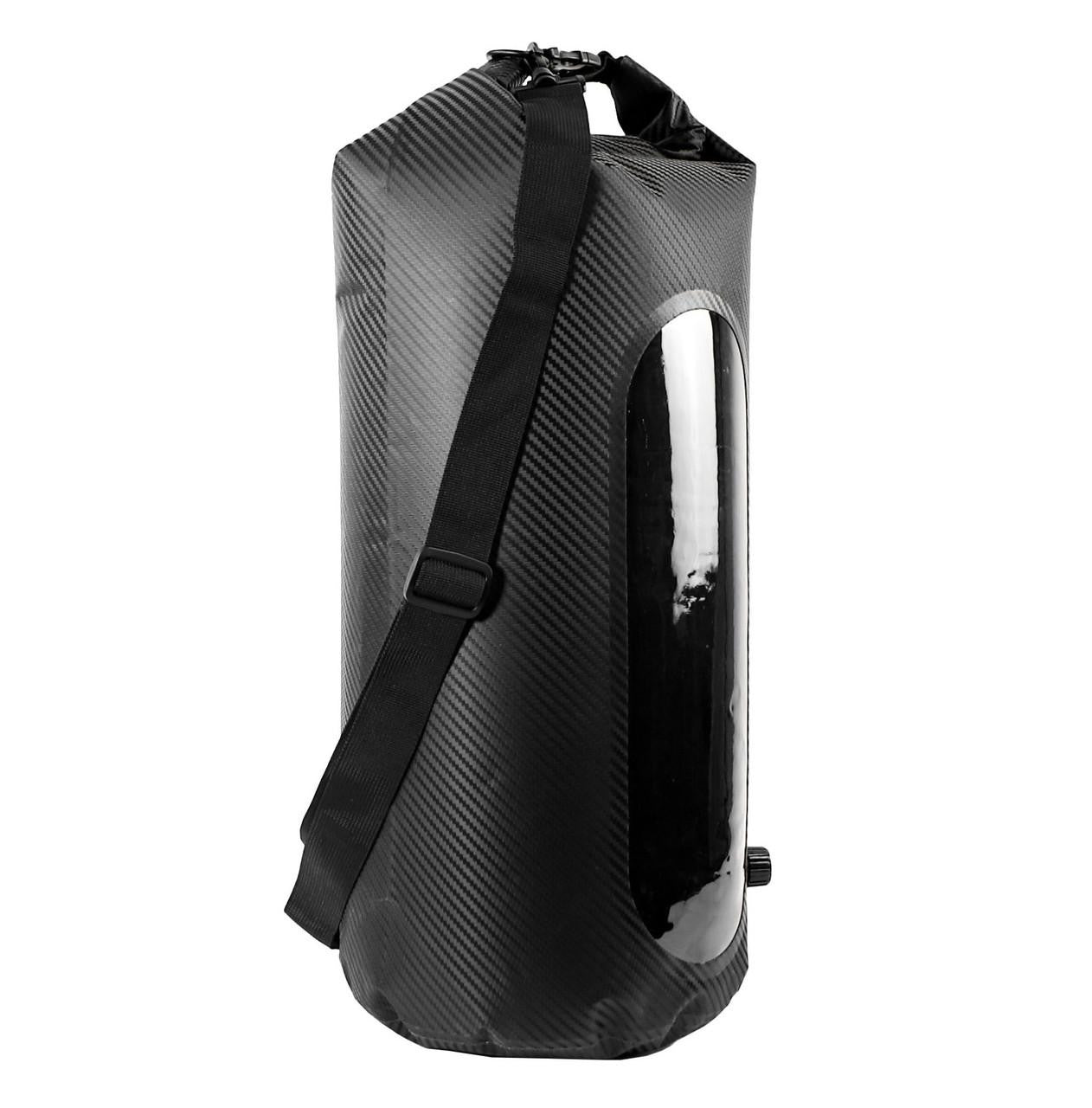 30L Roll-Top Drybag with Air Valve - Black Carbon