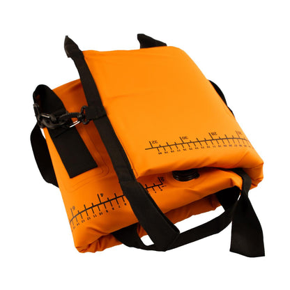 38” x 13” (96,5 cm x 33,02 cm) Isolierte Kühltasche für Fisch mit Ablassstopfen, orange
