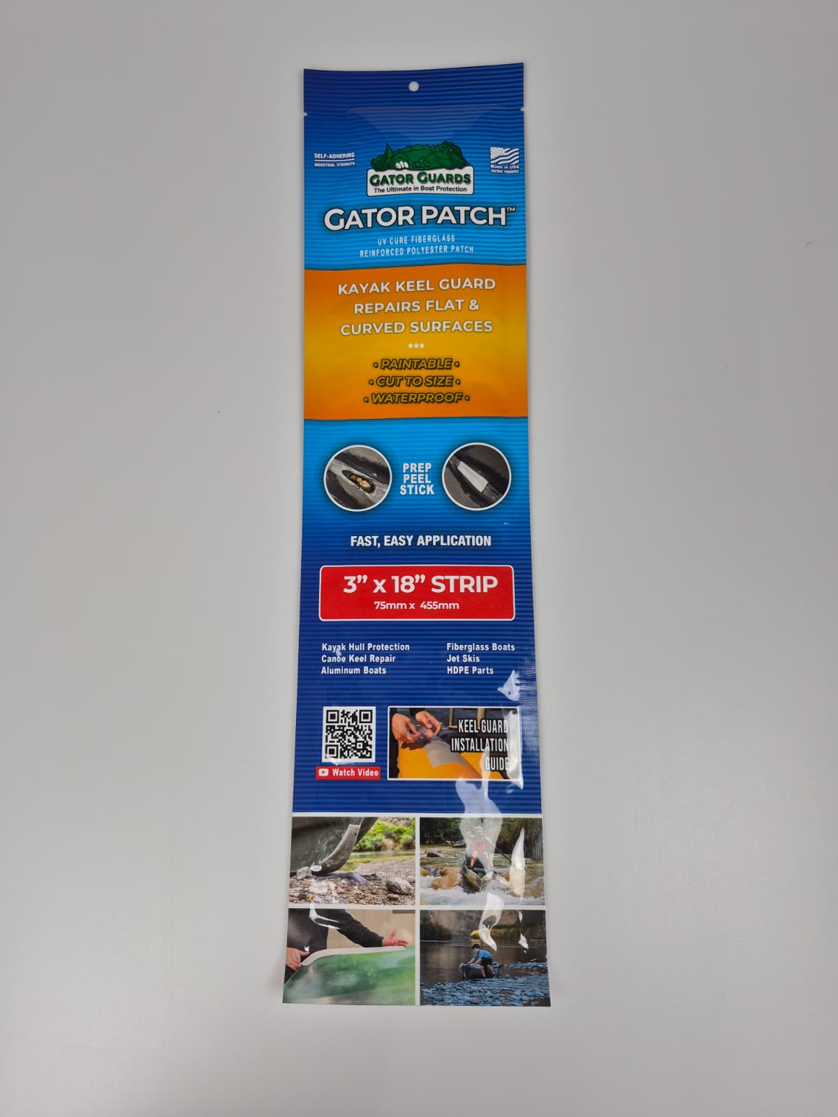 Gator Patch 3" x 18" Kayak Keel Guard