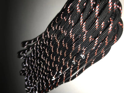 "YakAttack" 550 Paracord – reflektierend (Black/Orange)