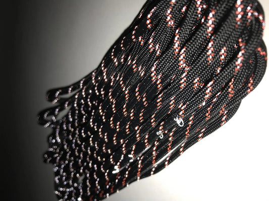 "YakAttack" 550 Paracord – reflektierend (Black/Orange)