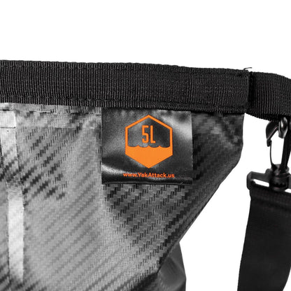 5L Roll-Top Drybag with Air Valve - Black Carbon
