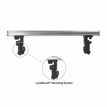 Command Center CrossBar, 28" with Track Mounted LockNLoad™ Mounting System
