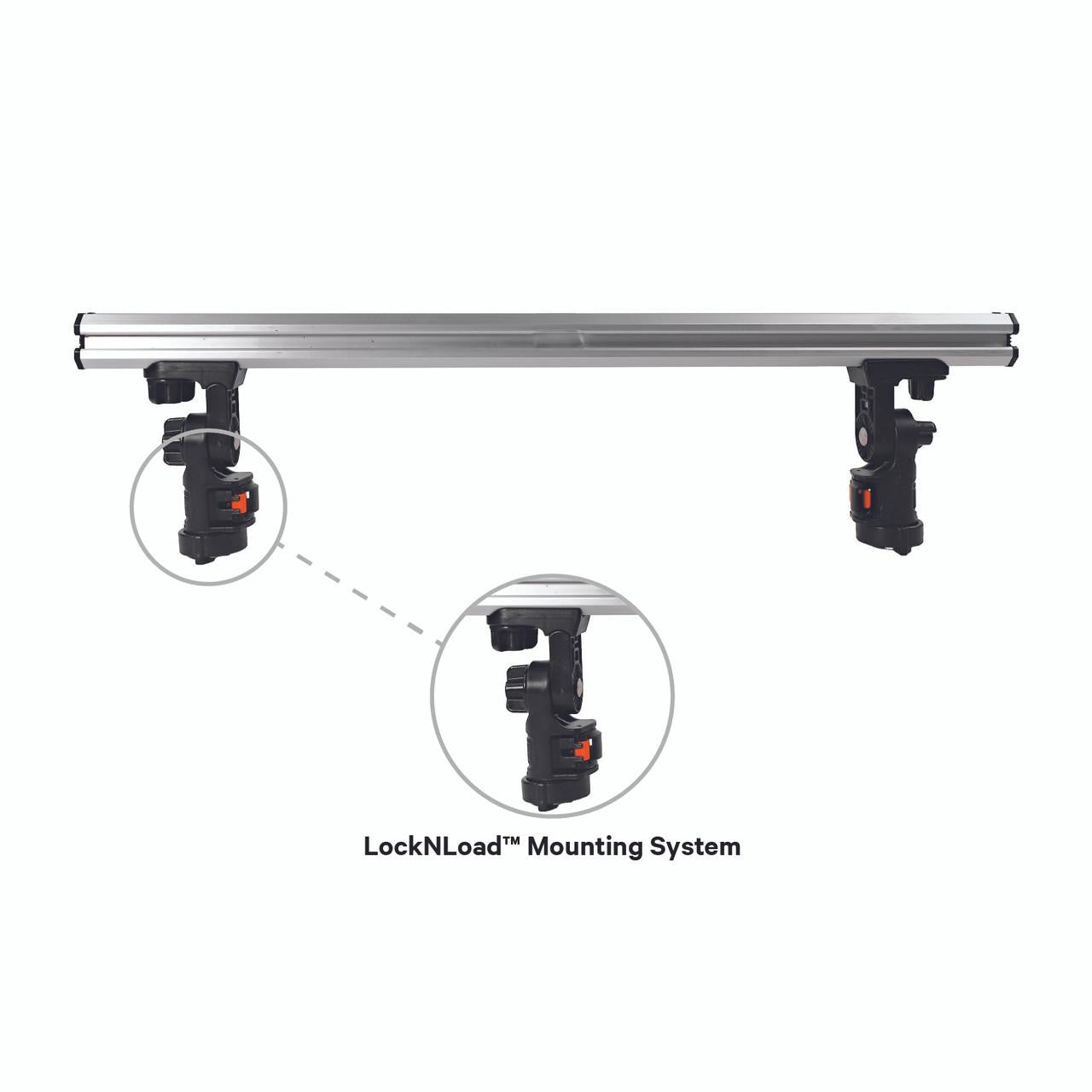 Command Center CrossBar, 36" with Track Mounted LockNLoad™ Mounting System