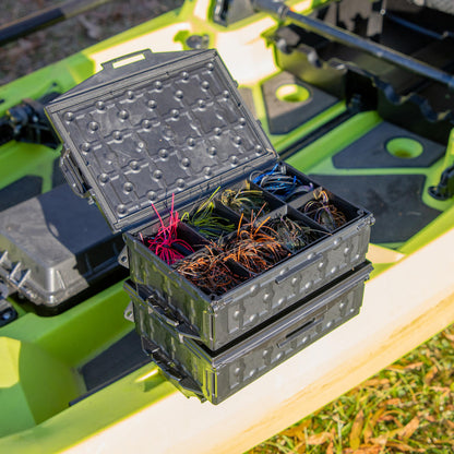 YakAttack Fully Loaded TracPak Combo Kit, Two Boxes, Track Mount, Handle, and 3 Trays