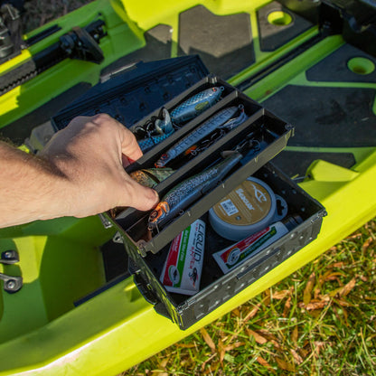 YakAttack Fully Loaded TracPak Combo Kit, Two Boxes, Track Mount, Handle, and 3 Trays