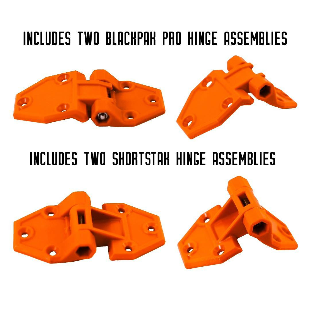 Hinge and Latch Kit for BlackPak Pro and ShortStak, Orange