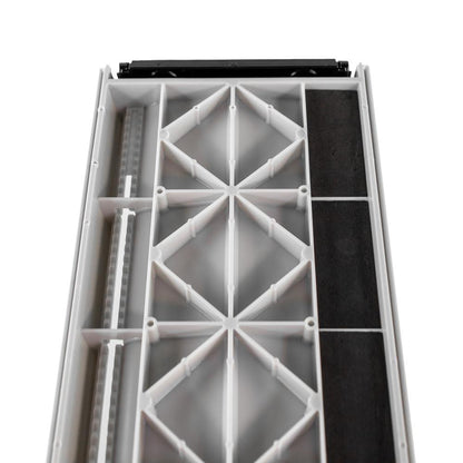 LeaderBoard - 71 cm with Built-In Identifier Holders and Cull Tabs, Overcast Grey