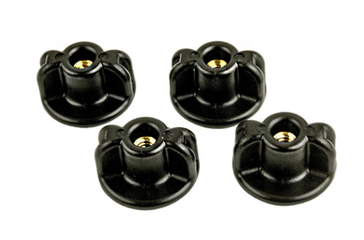 Lopro WingKnob, 1/4-20 Threads, Brass Insert, 4 pack