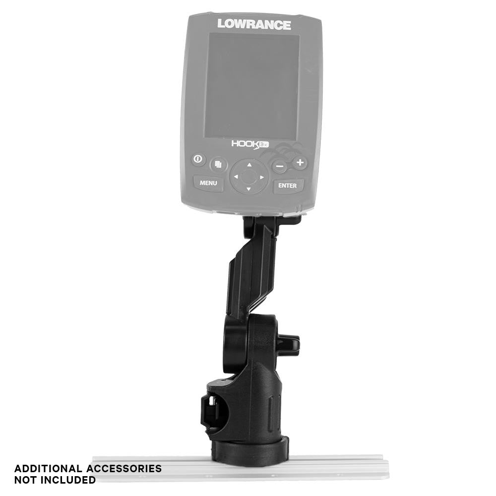 Fish Finder Mount for Lowrance Elite/Hook 3,4,5 and Elite Ti 5,7 
Replaces Stock Base, Track Mount with extension arm