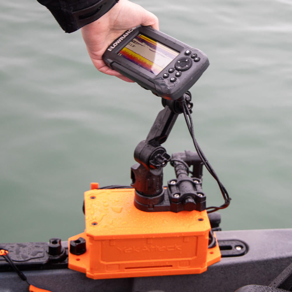 Fish Finder Mount W/ LockNLoad Mounting System, Lowrance Hook2 4 and 5, 4" ext