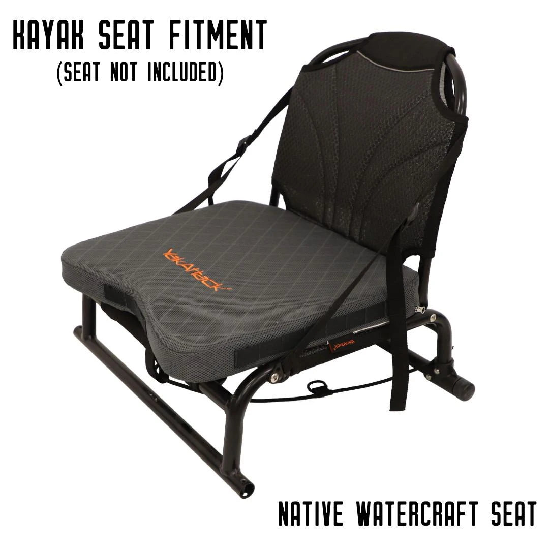 YakAttack MultiFlex Seat Cushion, with straps, medium-firm