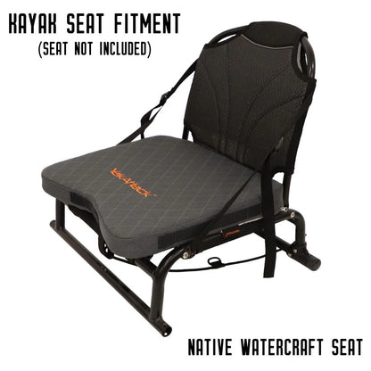 YakAttack MultiFlex Seat Cushion, with straps, medium-firm