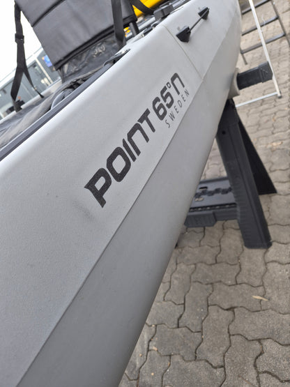 POINT 65 "Kingfisher" Angelkajak in Grau - Gebraucht