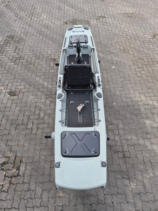 POINT 65 "Kingfisher" Angelkajak in Grau - Gebraucht